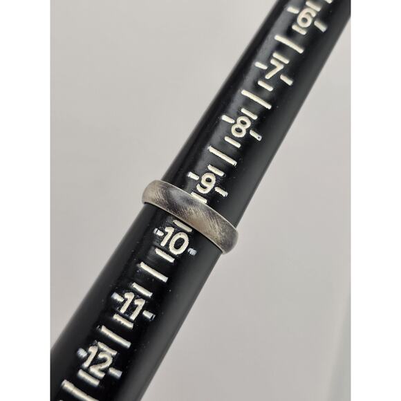 BAND STERLING SILVER 925 OXIDIZED RING SIZE 9.5 - Picture 10 of 15